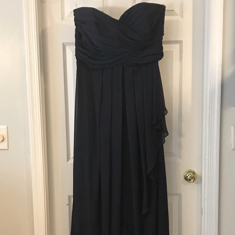 David’s Bridal Plus Size Navy Dress